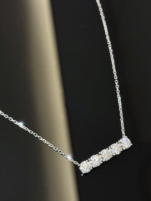 Ethereal Diamond Bar Necklace